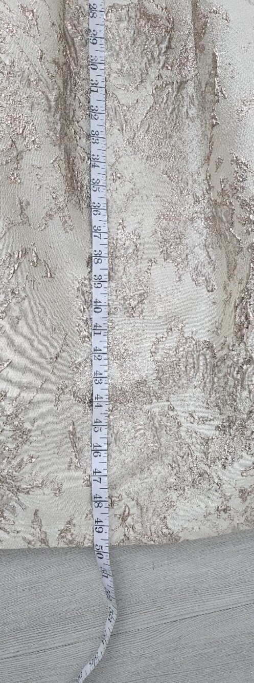 Xscape Strapless Gold and Cream Brocade Gown - Picture 8 of 12